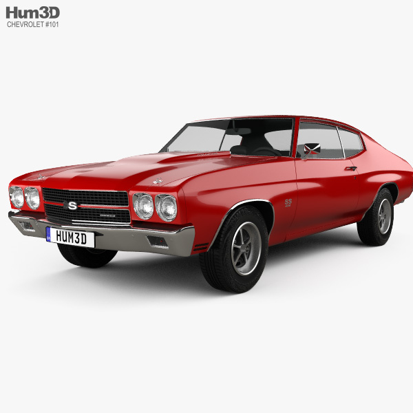 Chevrolet Chevelle SS 396 ハードトップ クーペ 1970 3Dモデル