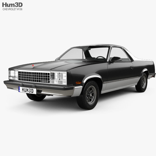 シボレー エルカミーノ 1982 3Dモデル - ダウンロード Sports car オン