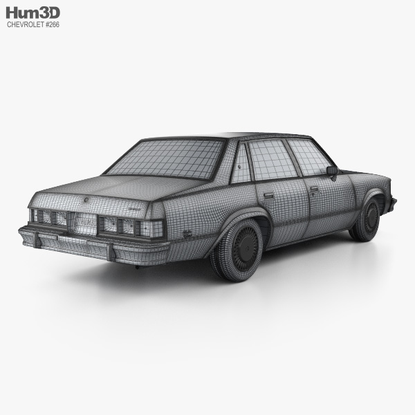 Chevrolet Malibu Classic Limousine 1979 3D-Modell - Herunterladen