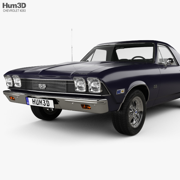 シボレー エルカミーノ SS 396 1968 3Dモデル - ダウンロード