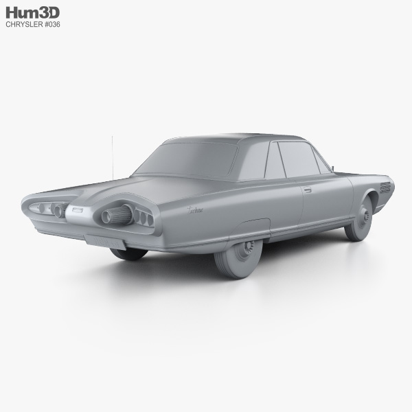 Chrysler Turbine 1963 3D model - Download Sports car on 3DModels.org