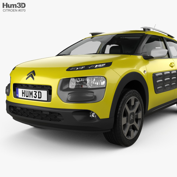 Citroen C4 Cactus with HQ interior 2018 3D model - Download Crossover SUV  on 3DModels.org