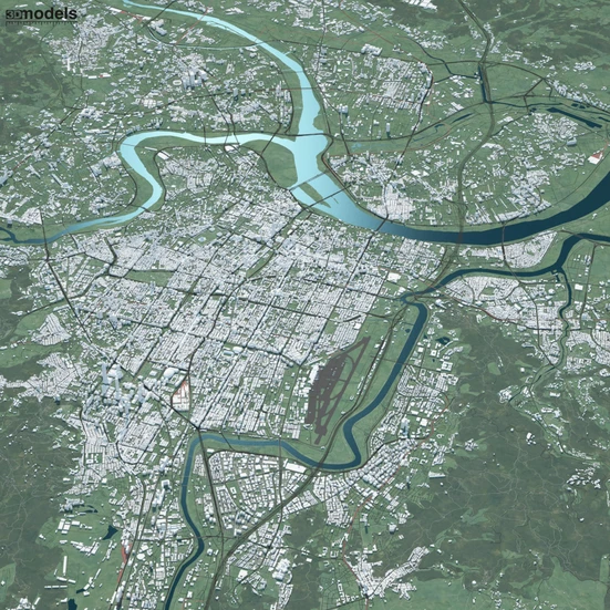 Taipei Full City Map 3D model