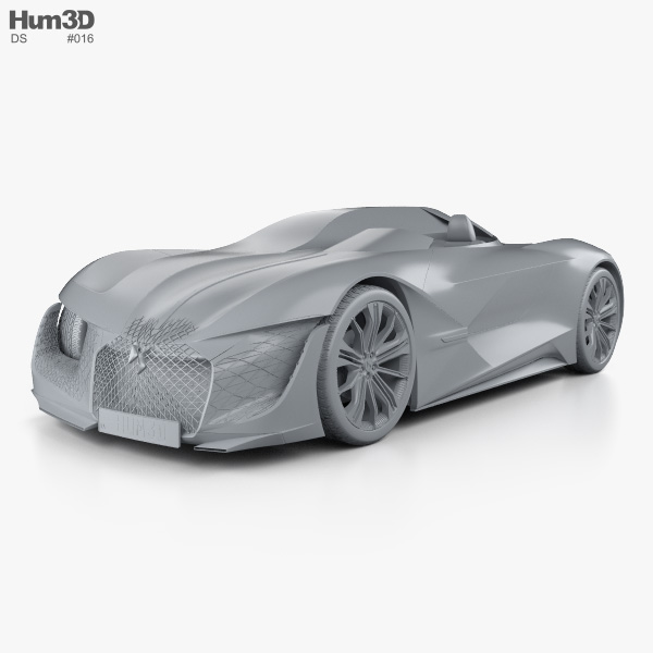 DS X E-Tense 2019 3D model - Download Sports car on 3DModels.org
