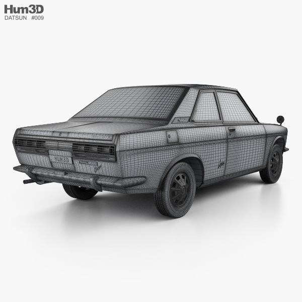 Datsun Bluebird 1600 SSS Coupe 1968 3D model - Download Sports car
