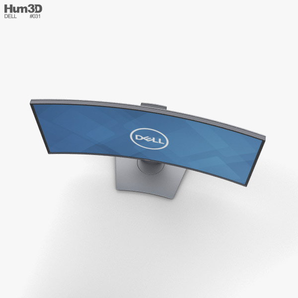 Dell 34-inch Curved Monitor U3419W 3D model - Download Computer monitor ...