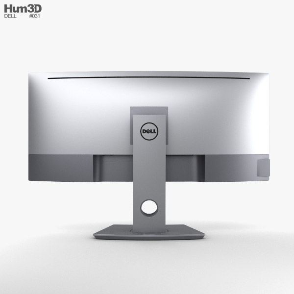 Dell 34-inch Curved Monitor U3419W 3D model - Download Computer monitor ...