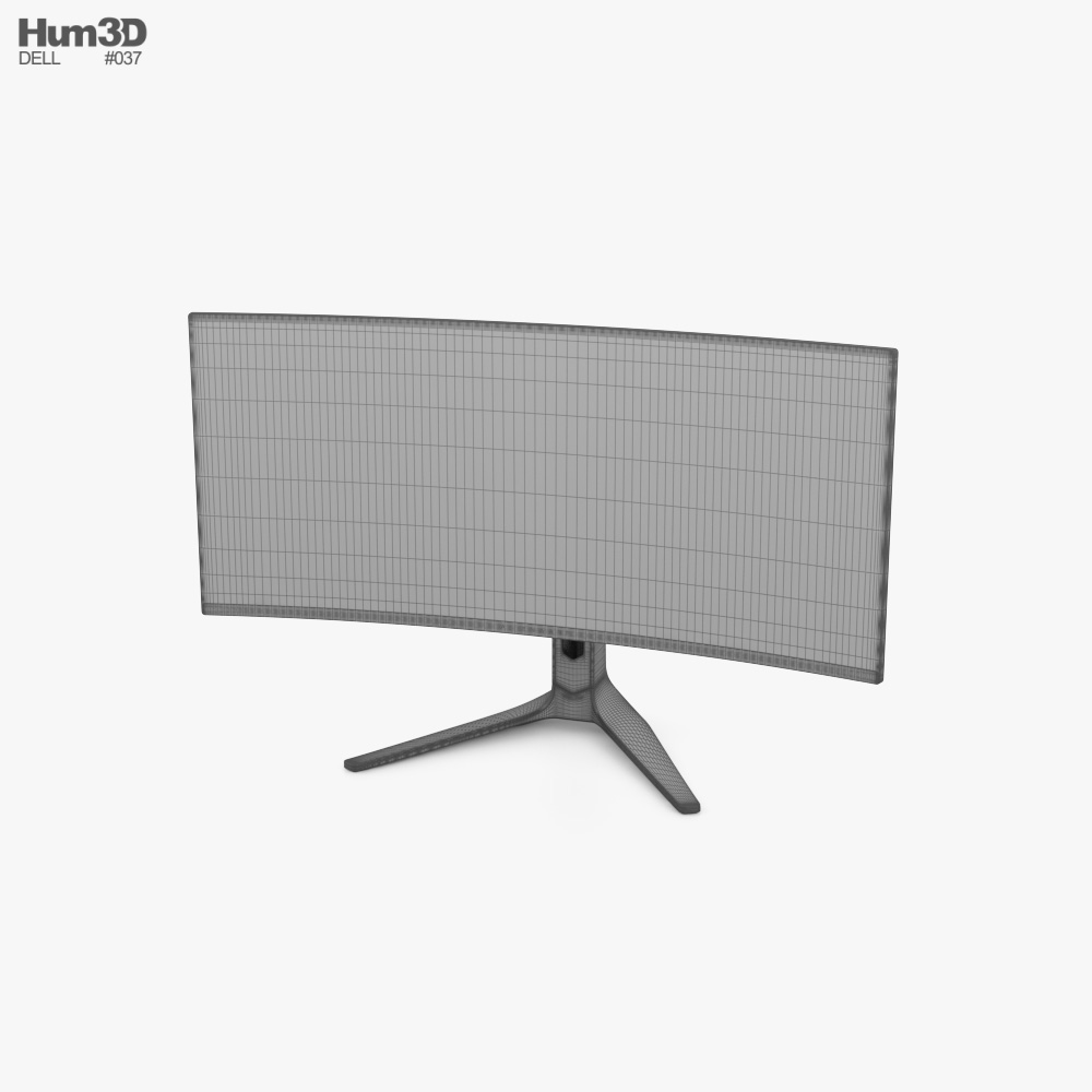 Dell Alienware Curved Gaming Monitor AW3423DW 3D model - Download ...