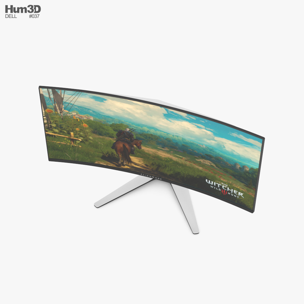 Monitor Curvo Para Juegos Dell Alienware AW3423DW Modelo 3D - Descargar ...