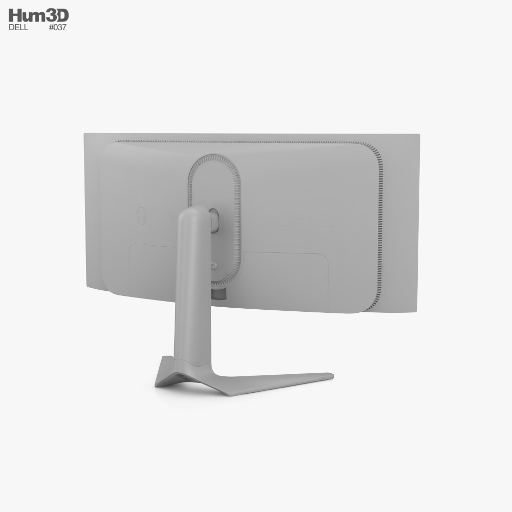 Dell Alienware Curved Gaming Monitor AW3423DW 3D model - Download ...