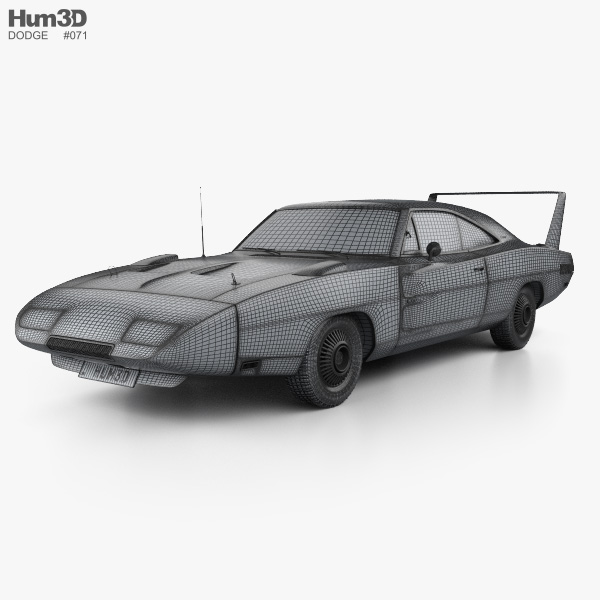ダッジ チャージャー デイトナ ヘミ 1969 3Dモデル - ダウンロード