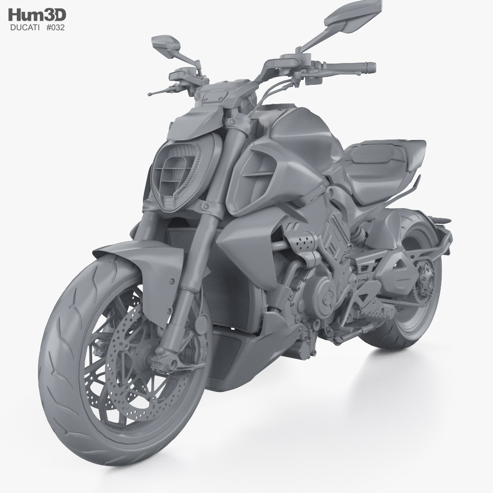 ドゥカティ ディアベル V4 2025 3Dモデル - ダウンロード モーター
