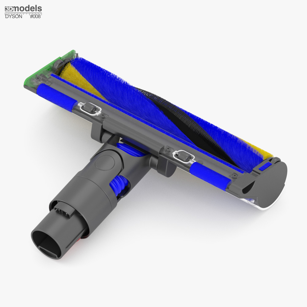 Dyson V12 Laser Slim Fluffy Soft Roller Temizleme Başlığı 3D
