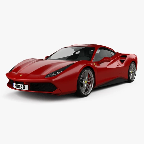 3DS！ Ferrari 488 3D Models Download - 3DModels.org