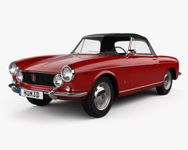 Miniature Solido Fiat 2300/S Ghia Cabriolet 1963 – Bleu/Gris – 1/43 – Occasion