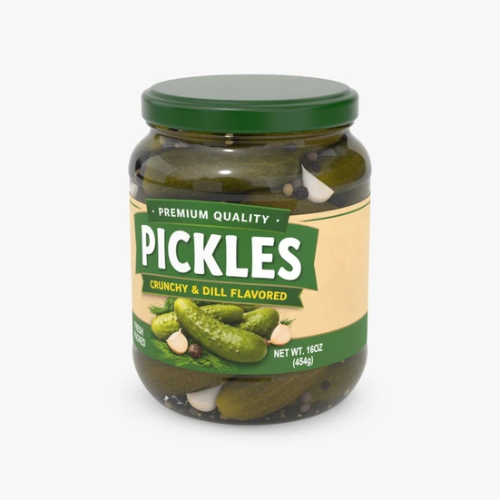 Pickles In A Glass Jar 3D model