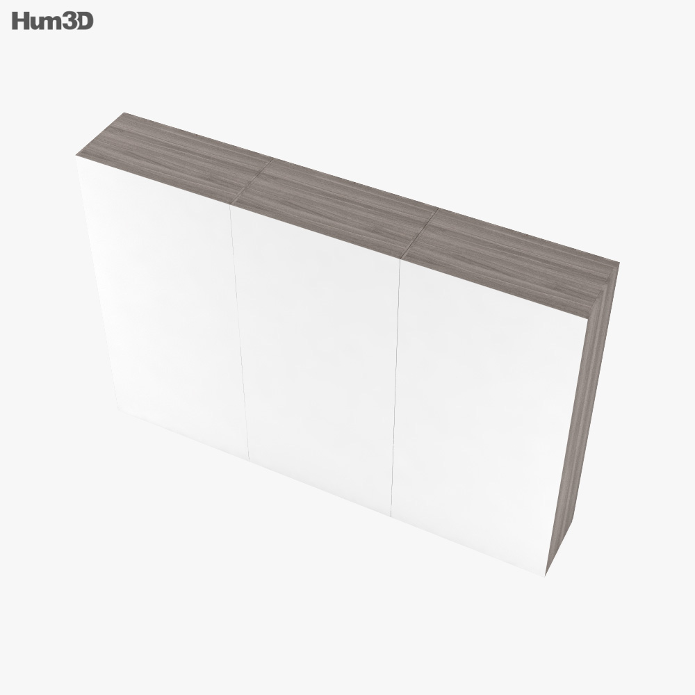 Flou Guardaroba Wardrobe 3D model - Download Wardrobe on 3DModels.org