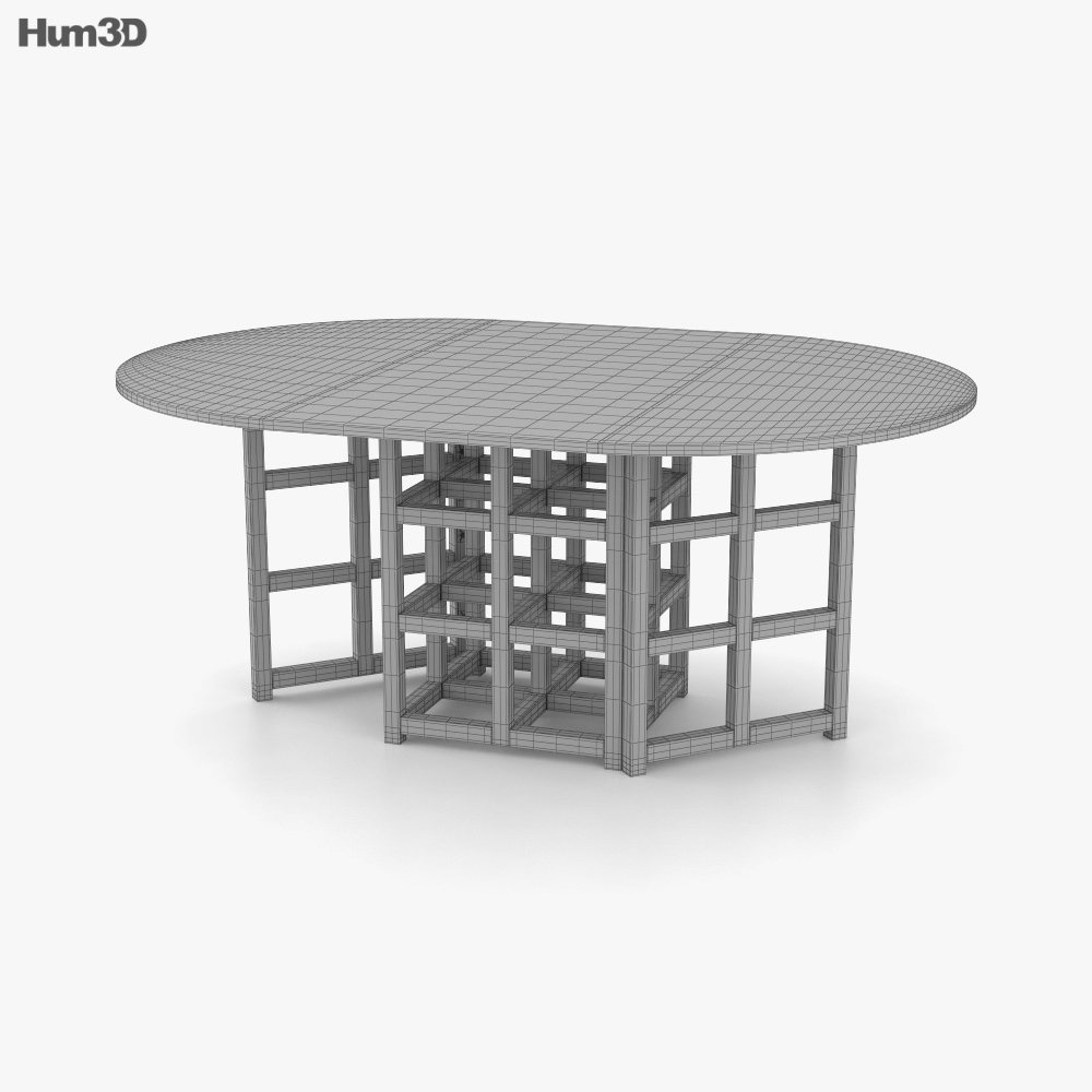 チャールズ・レニー・マッキントッシュ DS1 テーブル 3Dモデル