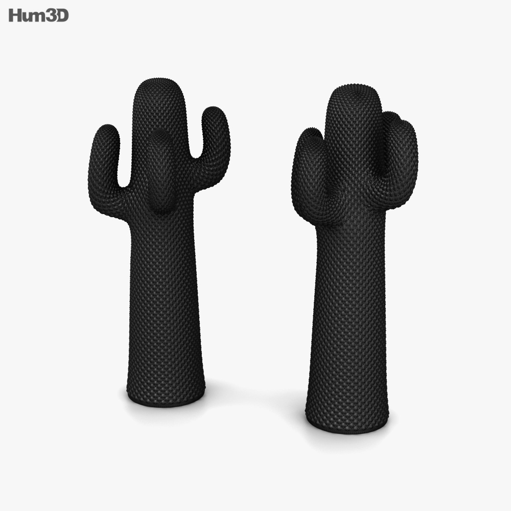 Gufram Kaktus Garderobe 3D-Modell - Herunterladen Dekoration an 3DModels.org