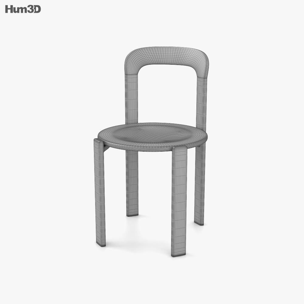 ミントグリーンのヘイ レイ チェア 3Dモデル - ダウンロード 椅子 オン