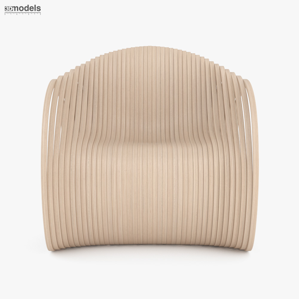Piegatto Soave Rocking Chair 3D model - Download Chair on 3DModels.org