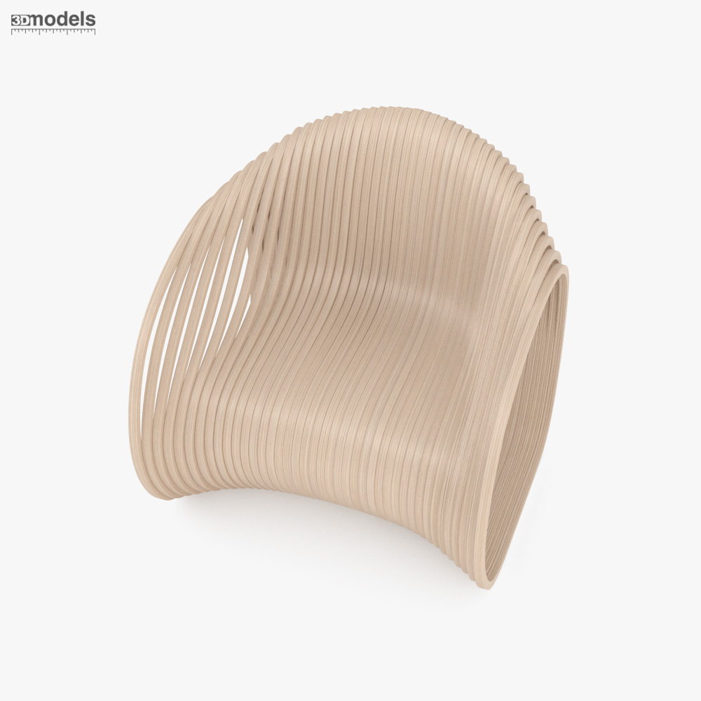 Piegatto Soave Rocking Chair 3D model - Download Chair on 3DModels.org