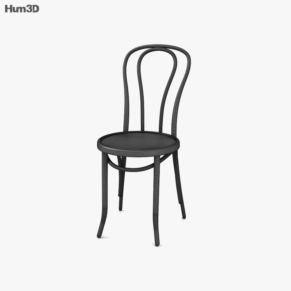 トーネット No.18 曲木カフェチェア 3Dモデル - ダウンロード 椅子