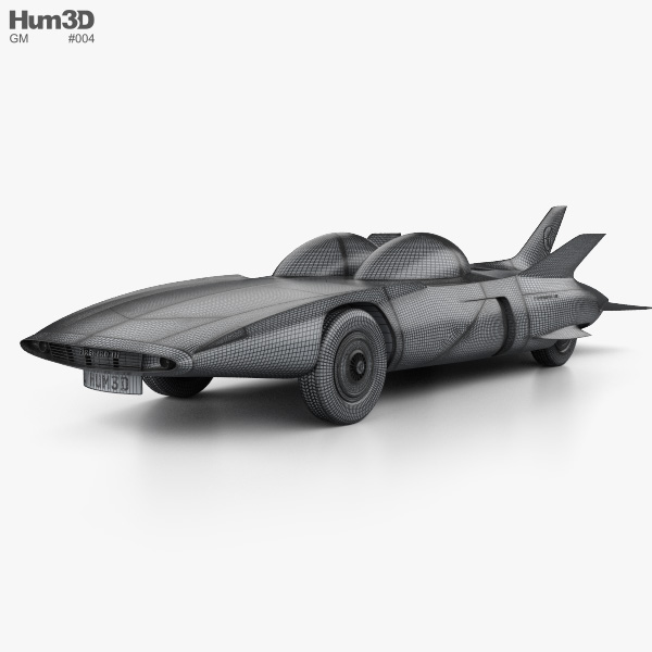 GM ファイヤーバードIII 1958 3Dモデル - ダウンロード Sports car