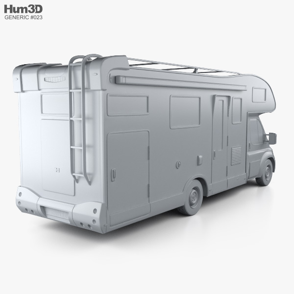 Generic Camper van 2022 3D model - Download Van on 3DModels.org