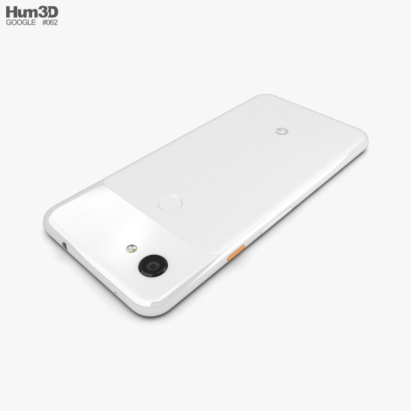 Google Pixel 3a XL Clearly White 3D model - Download Phones on