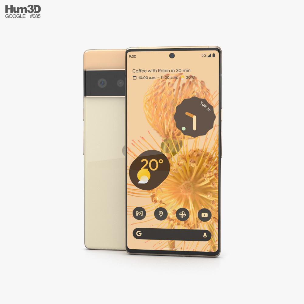 Google Pixel 6 Pro Sorta Sunny 3D model - Download Phones on