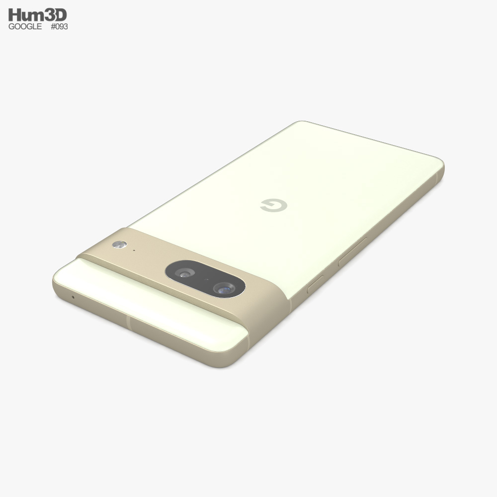 Google Pixel 7 レモングラス 3Dモデル - ダウンロード 携帯電話 オン