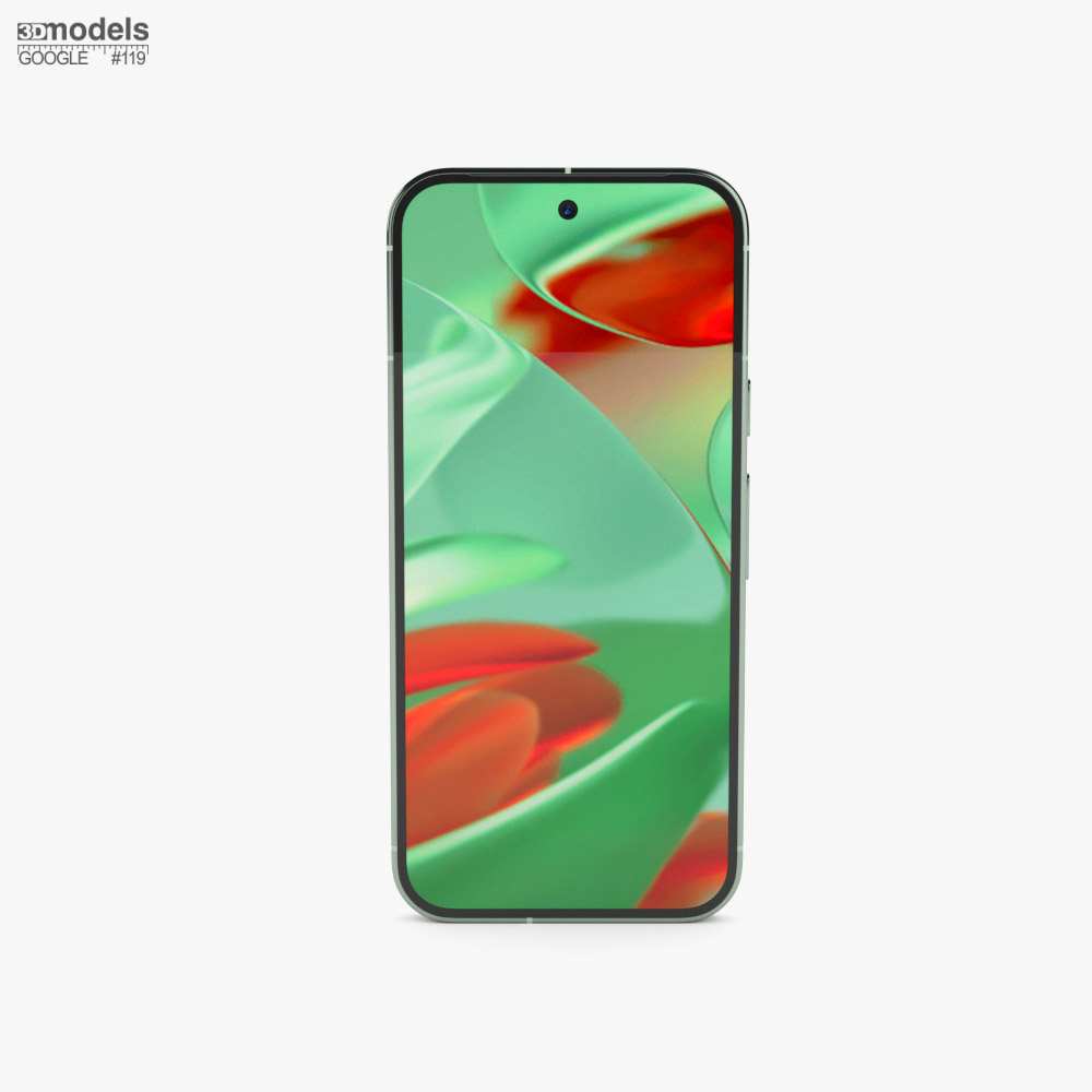 Google Pixel 9 ウィンターグリーン 3Dモデル - ダウンロード 携帯電話