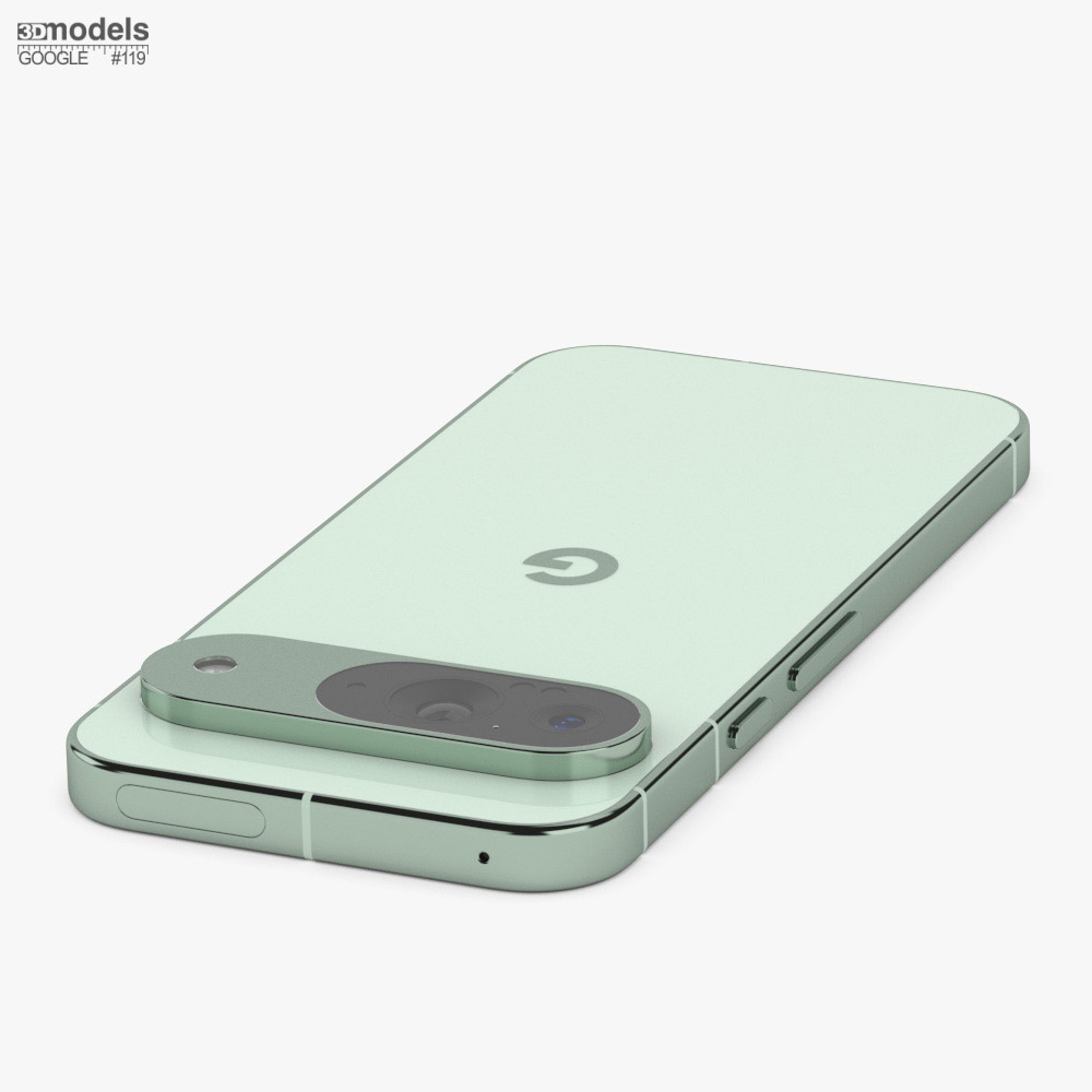 Google Pixel 9 ウィンターグリーン 3Dモデル - ダウンロード 携帯電話