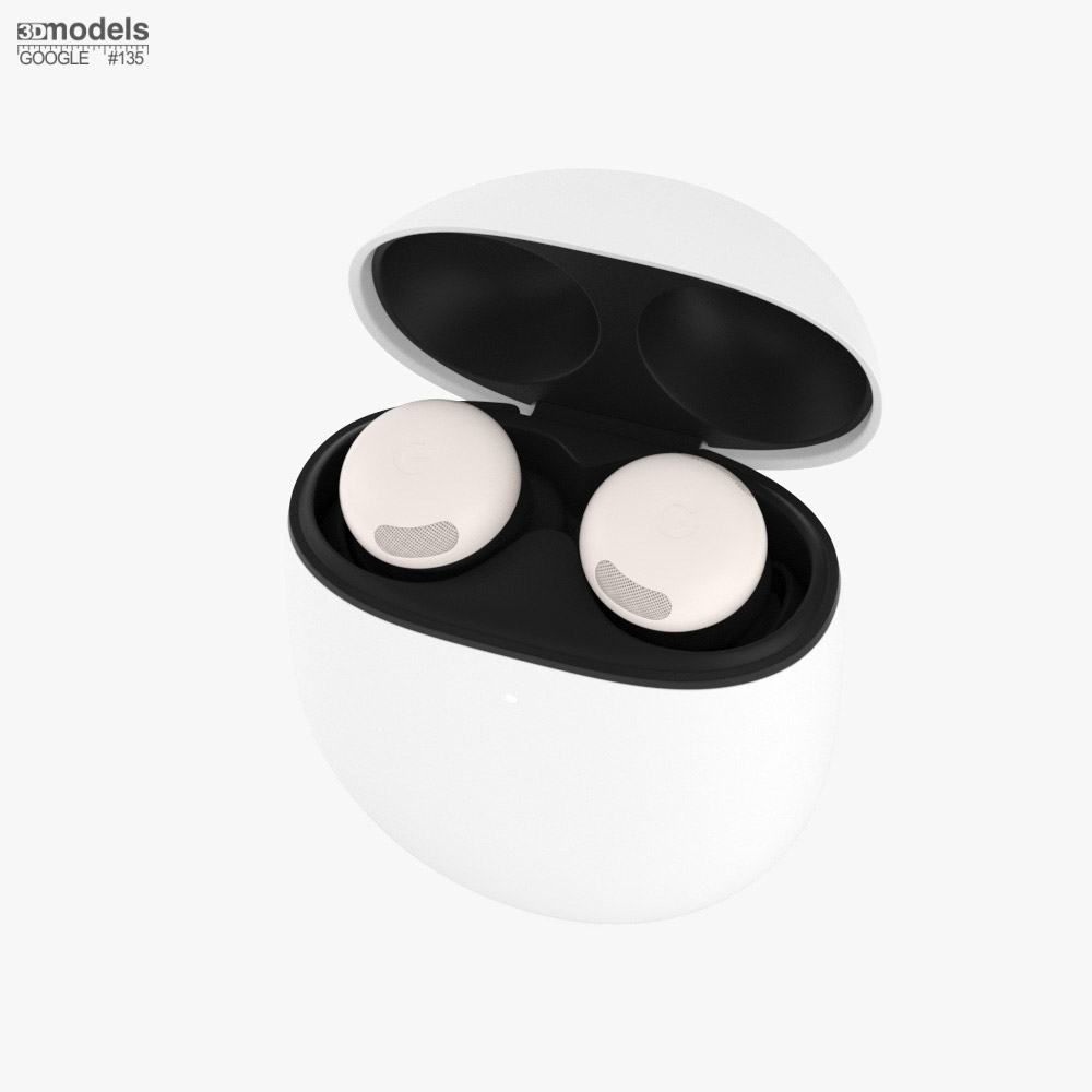 Google Pixel Buds Pro 2 ポーセリン 3Dモデル - ダウンロード