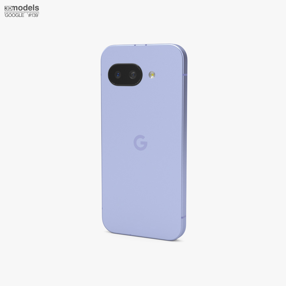 Google Pixel 9a アイリス 3Dモデル - ダウンロード 携帯電話 オン