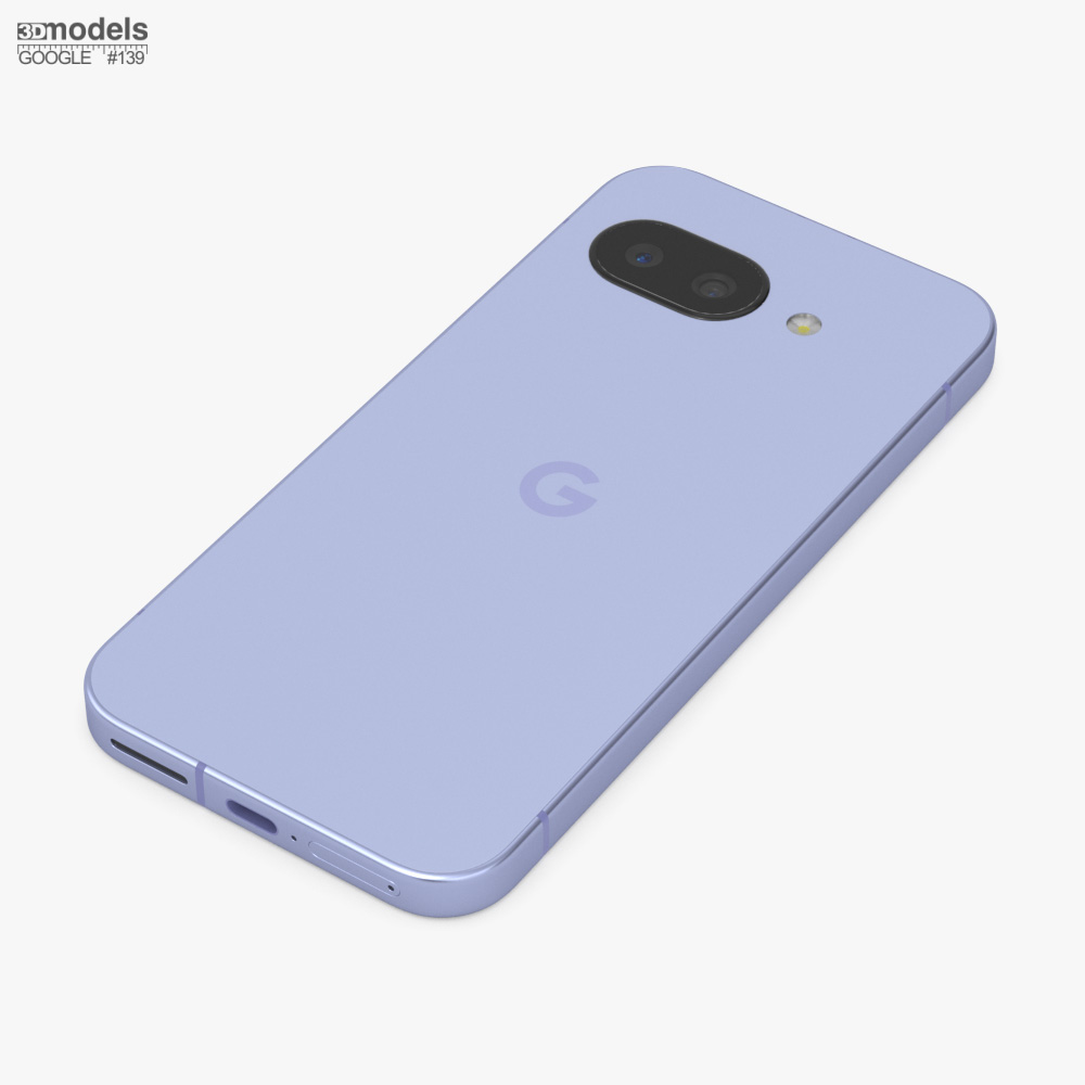 Google Pixel 9a アイリス 3Dモデル - ダウンロード 携帯電話 オン