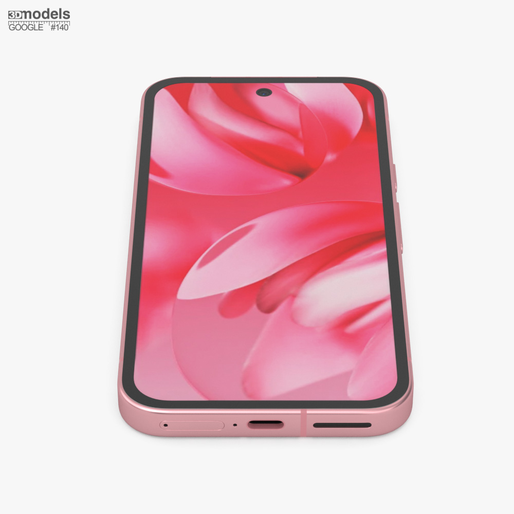 Google Pixel 9a ピオニー 3Dモデル - ダウンロード 携帯電話 オン