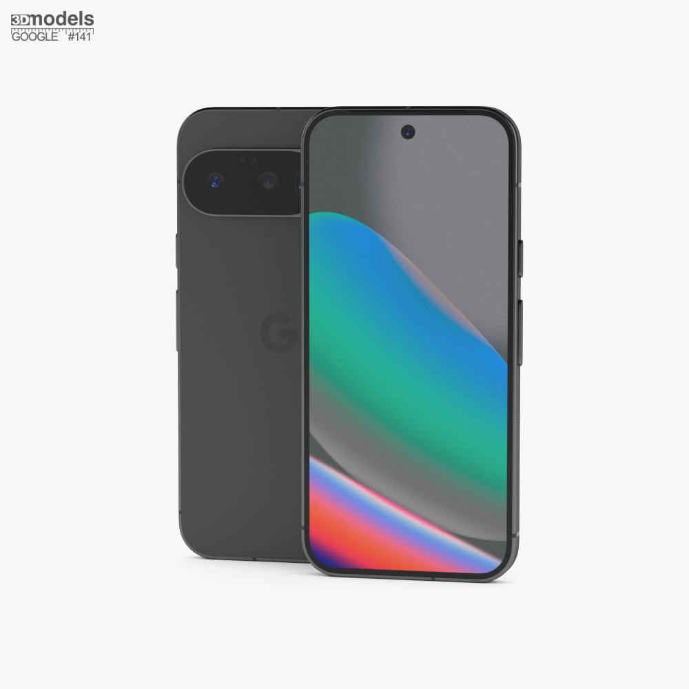 Google Pixel 10 オブシディアン 3Dモデル - ダウンロード 携帯電話