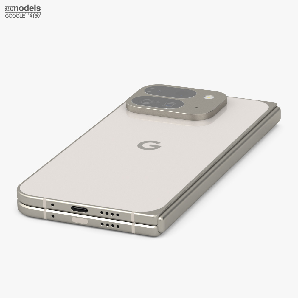 Pre-release Google Pixel 10 Pro Fold Porcelain 3D model - Download