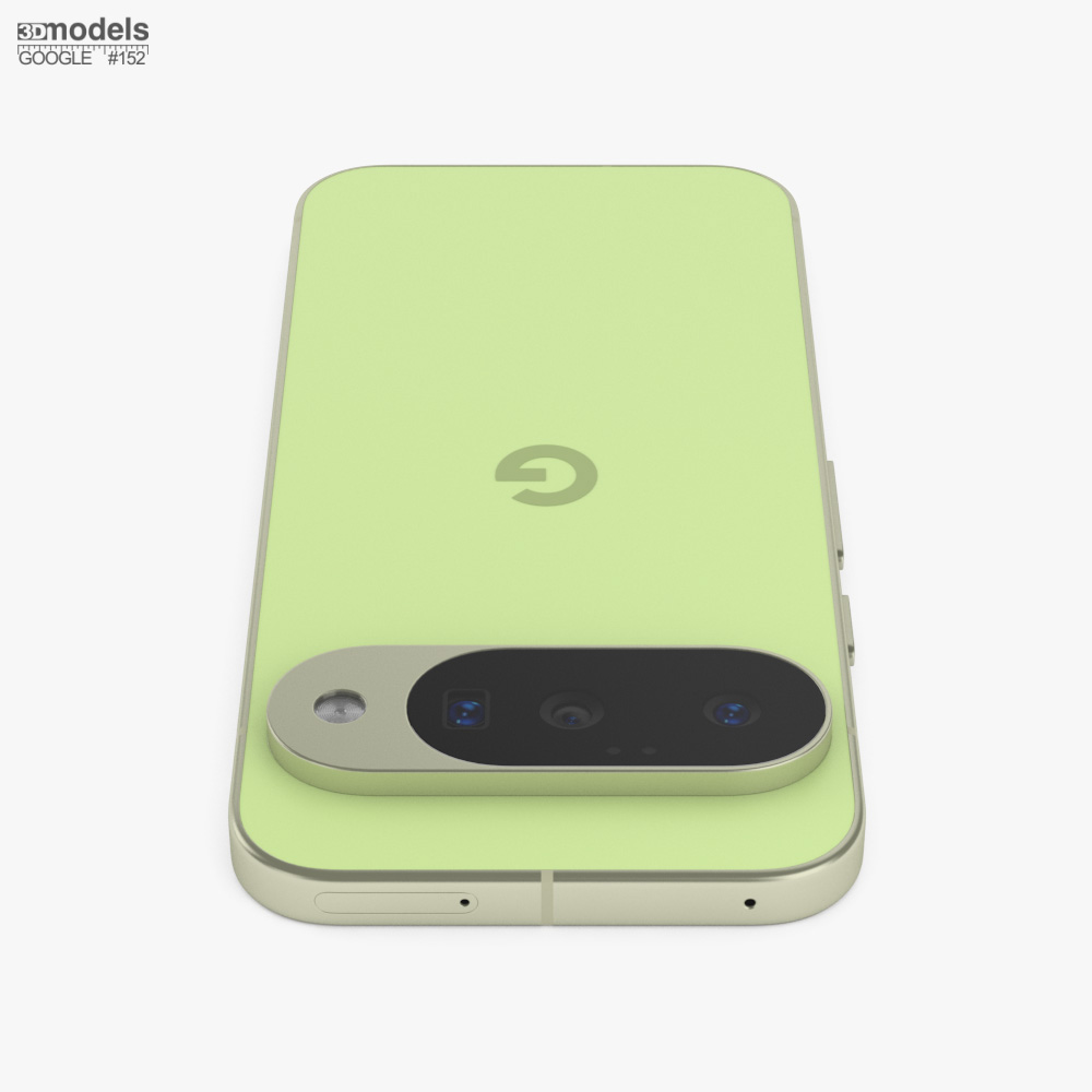 Google Pixel 10 レモングラス 3Dモデル - ダウンロード 携帯電話 オン