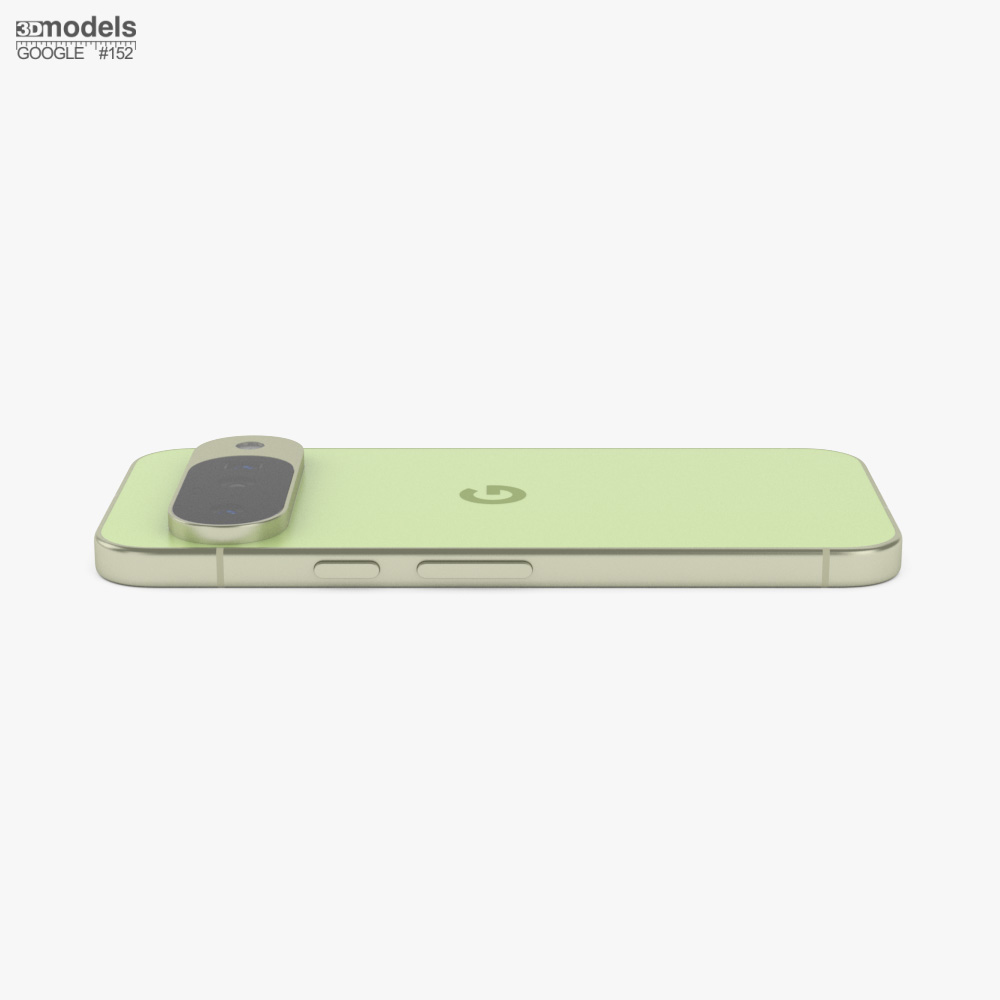 Google Pixel 10 レモングラス 3Dモデル - ダウンロード 携帯電話 オン