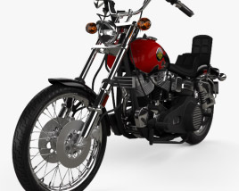 Harley-Davidson FXWG Wide Glide 1980 Modelo 3D - Baixar