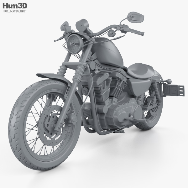 Harley-Davidson Sportster XL 1200 N Nightster 1986 3D model