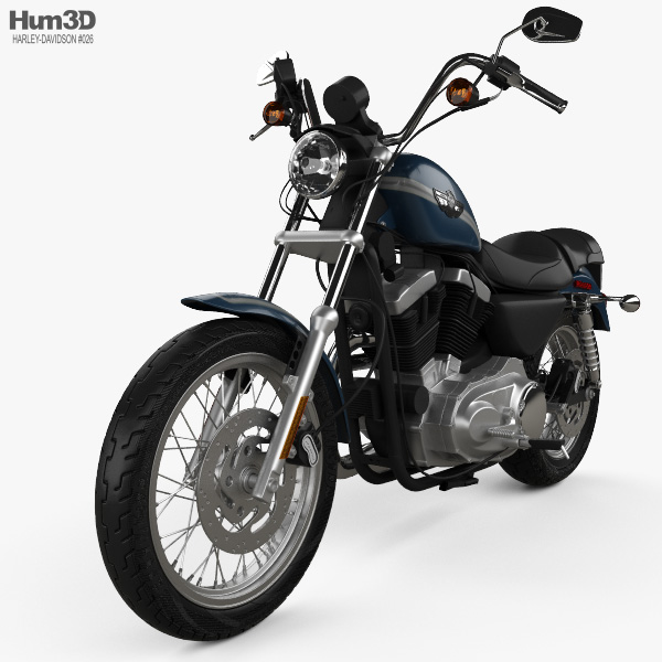 ハーレーダビッドソン XLH 1200 スポーツスター 2003 3Dモデル