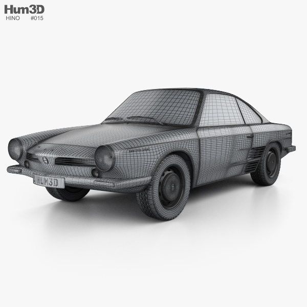 日野 コンテッサ 900 スプリント 1961 3Dモデル - ダウンロード Sports