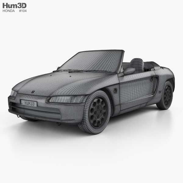 ホンダ ビート PP1 1995 3Dモデル - ダウンロード 1990-1999 オン