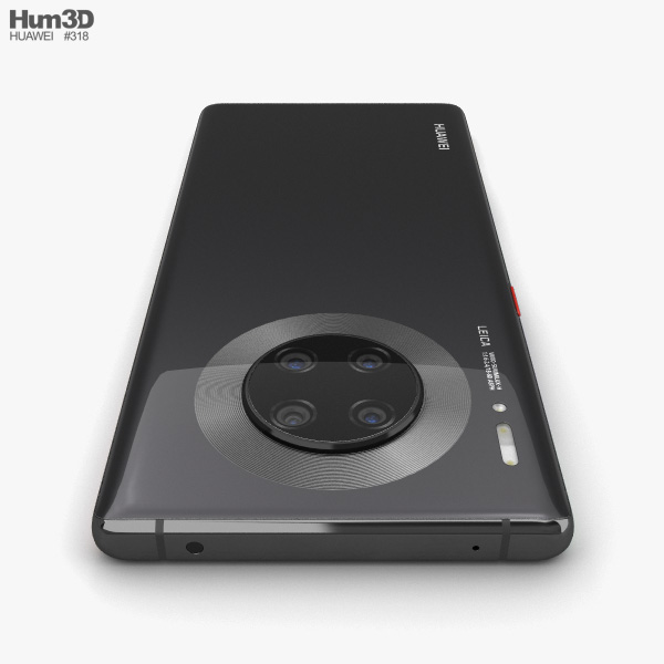 Huawei Mate 30 Pro Black 3D model - Download Phones on 3DModels.org