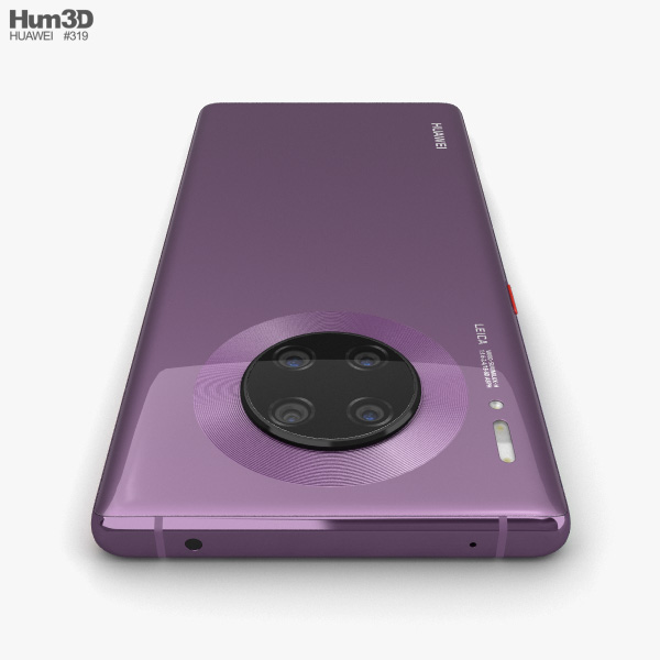 Huawei Mate 30 Pro Cosmic Purple 3D model - Download Phones on