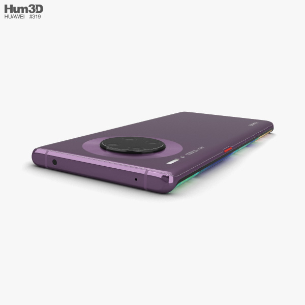 Huawei Mate 30 Pro Cosmic Purple 3D model - Download Phones on